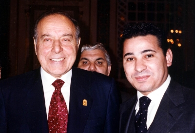 Kamel Ghribi with Heydar Aliyev, former President of Azerbaijan - 1994
