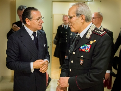 Chairman Kamel Ghribi; Gaetano Maruccia, Deputy Commander General of the Carabinieri Corps.
