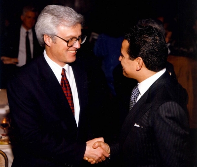Chairman Kamel Ghribi; Vitaly Ivanovich Churkin, Former Ambassador of Russia to the United Nations.
