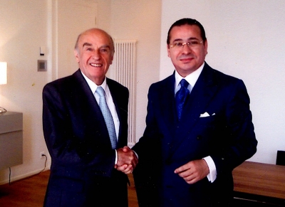 Chairman Kamel Ghribi; Hans-Rudolf Merz, Former President of Switzerland.