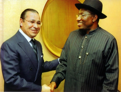 Chairman Kamel Ghribi; Jonathan Goodluck, former President of Nigeria.
