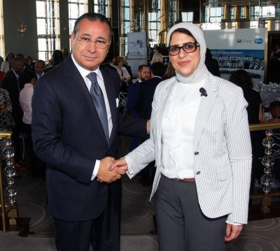 Chairman Kamel Ghribi; Hala Zayed, Minister of Health and Population, Egypt.