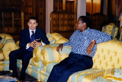 Chairman Kamel Ghribi; Blaise Compaoré, former President, Burkina Faso.