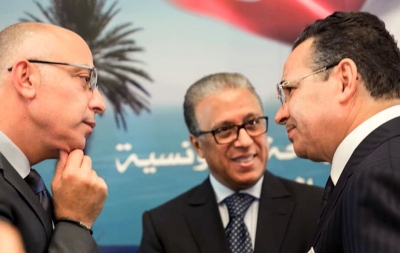 Chairman Kamel Ghribi; Mohamed Ait Ouali, Ambassador of Morocco, UAE.