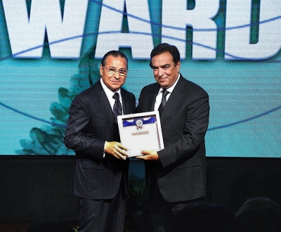 Chairman Kamel Ghribi at the International Cultural and Environmental Organisation (ICEO) Awards, Lebanon.