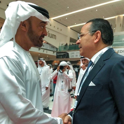 Chairman Kamel Ghribi; Sheikh Mohammed Bin Zayed Al Nahyan, UAE.