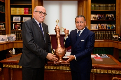 Chairman Kamel Ghribi; Faouzi Mehdi, Minister of Health, Tunisia.