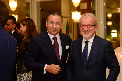 Kamel Ghribi with Roberto Maroni, Former President of Regione Lombardia.