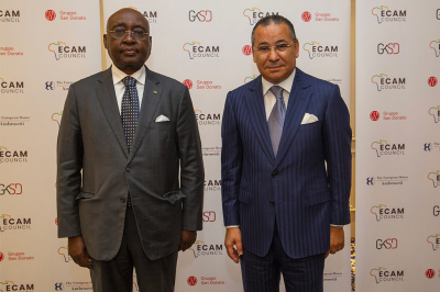 Chairman Kamel Ghribi with H.E. Donald Kaberuka, Chairman, The Global Fund; African Union High Representative for Financing