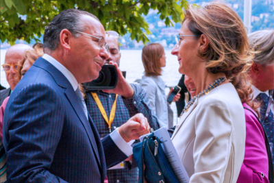 Chairman Kamel Ghribi with Marta Cartabia, Minister of Justice of the Italian Republic