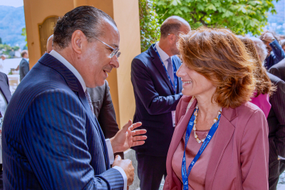 Chairman Kamel Ghribi with Elena Bonetti, Minister for Equal Opportunity and Family