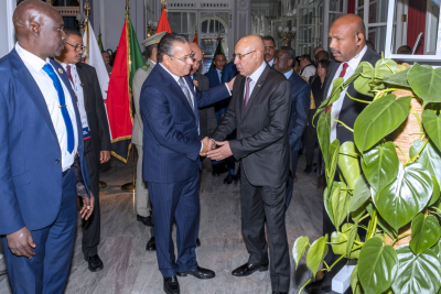 Chairman Kamel Ghribi with H.E. Mohamed Ould Cheick El Ghazouani, President of Mauritania