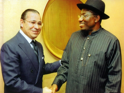 Chairman Kamel Ghribi; Jonathan Goodluck , Former President of Nigeria.