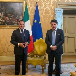 GK Chairmam Kamel Ghribi meets italian Prime Minister Giuseppe Conte in Rome 