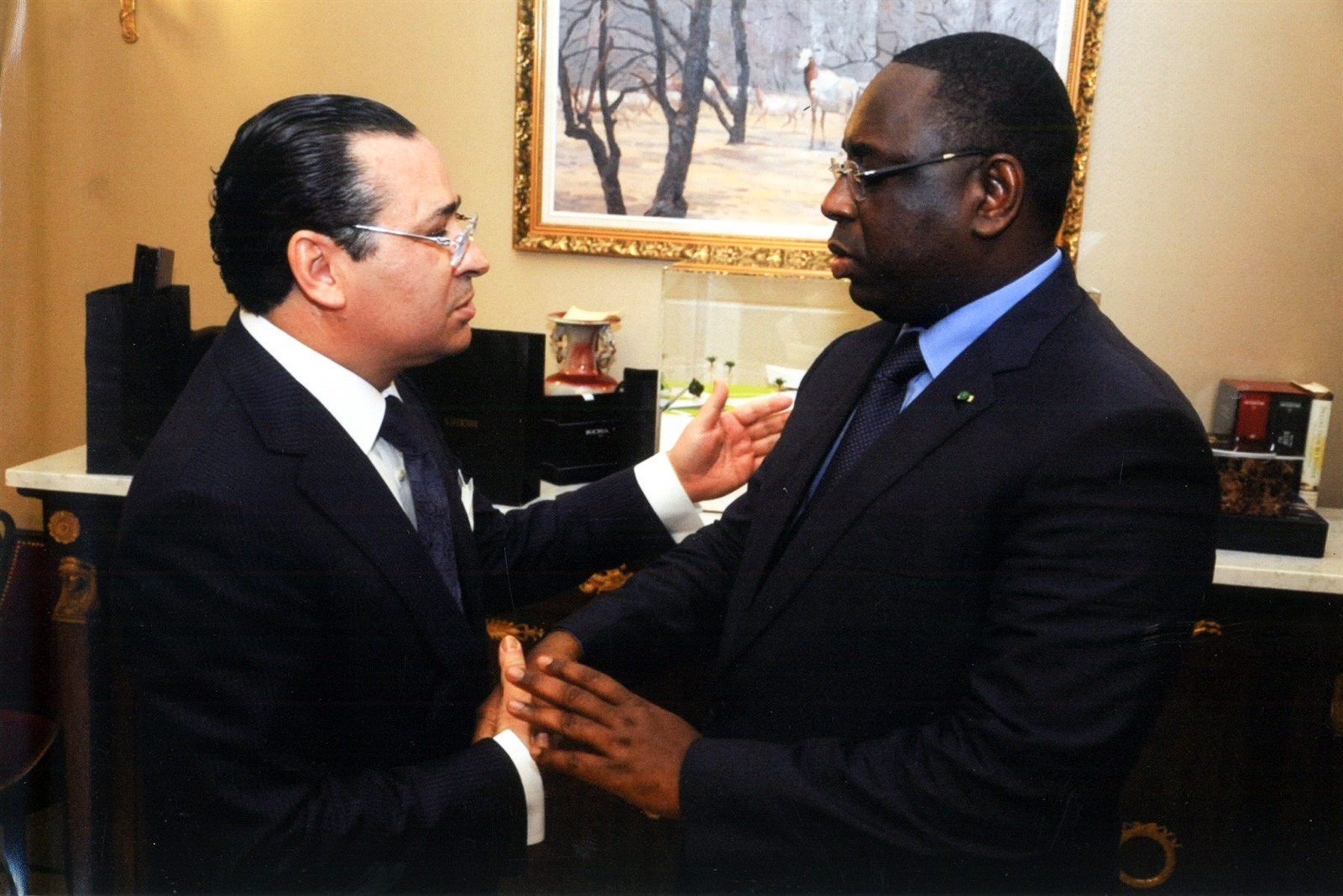 Chairman Kamel Ghribi; Macky Sall, President of Senegal.