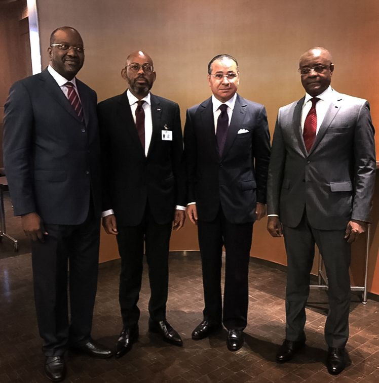 Chairman Kamel Ghribi; Joaquim Do Espirito Santo, Ambassador to the U.S of Angola; Archer Mangueira, Minister of Finance, Angola; Pedro Luis DA Fonseca, Minister of Economy and Planning, Angola.