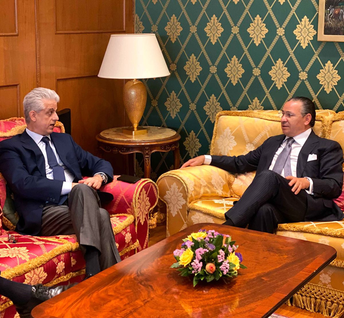 Chairman Kamel Ghribi; Fayiz Fahran Saleh Khour, Ambassador of the Hashemite Kingdom of Jordan.
