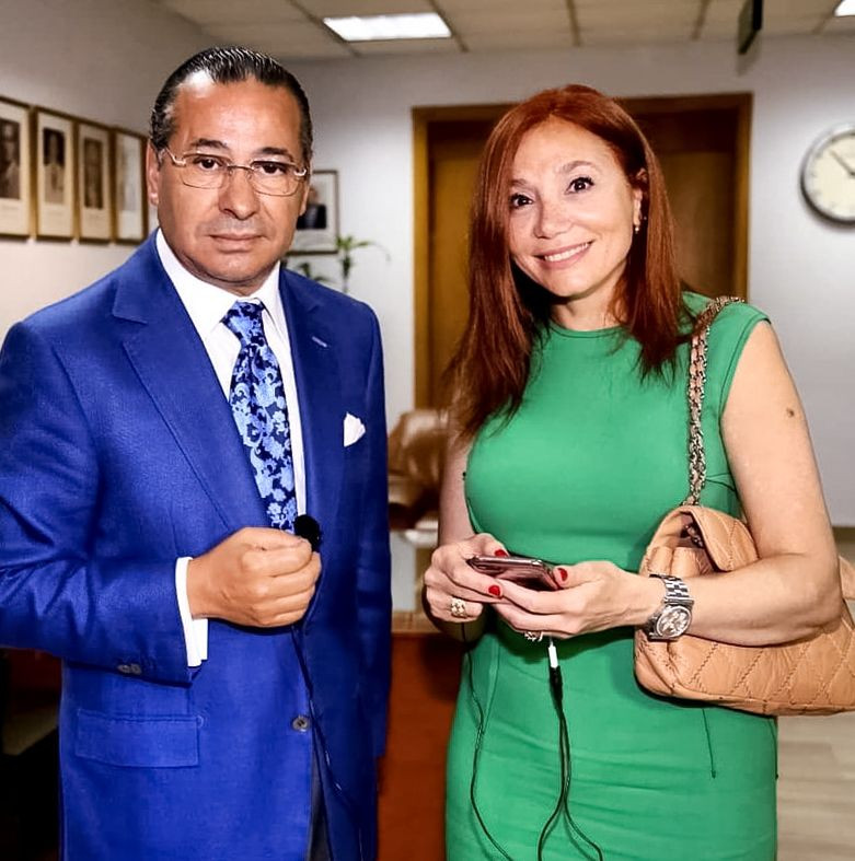 Chairman Kamel Ghribi; Sonitta Nader, Journalist, TV & Radio Host, Paris, France.