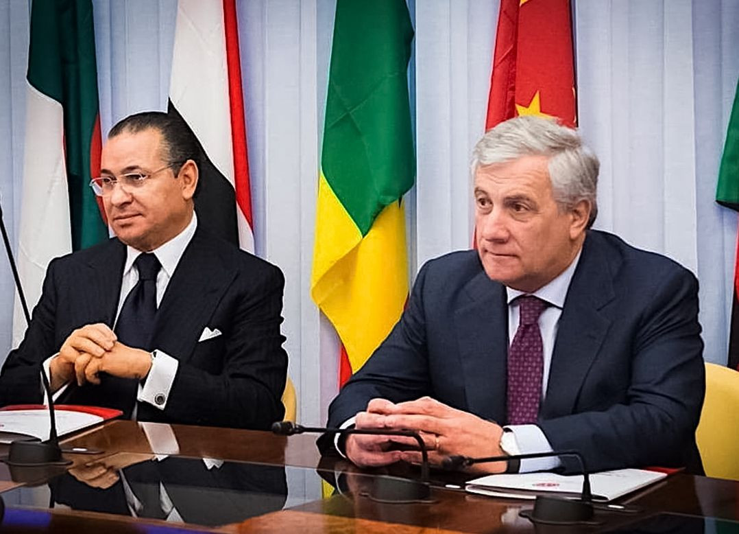 Chairman Kamel Ghribi; Antonio Tajani, President of AFCO.