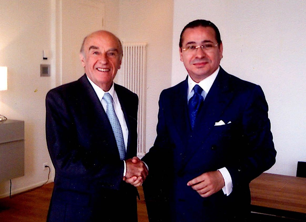 Chairman Kamel Ghribi; Hans-Rudolf Merz, former President of Switzerland.