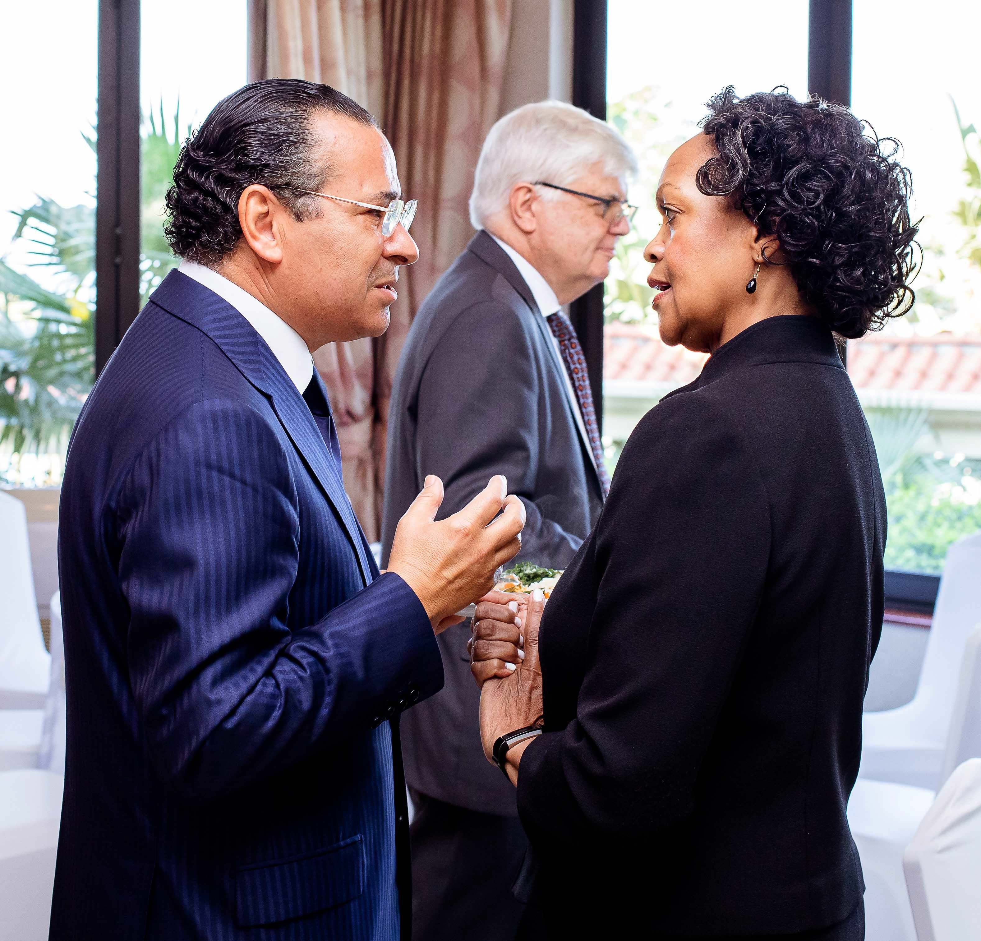 Chairman Kamel Ghribi; Florie Liser CEO, Corporate Council of Africa.