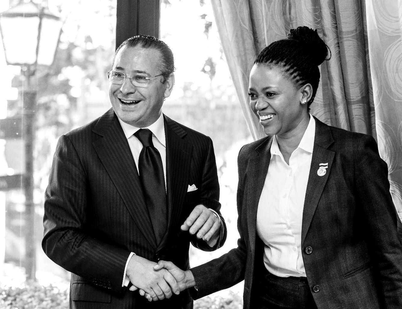 Chairman Kamel Ghribi; Bogolo Kenewendo, former Minister of Investment, Botswana.