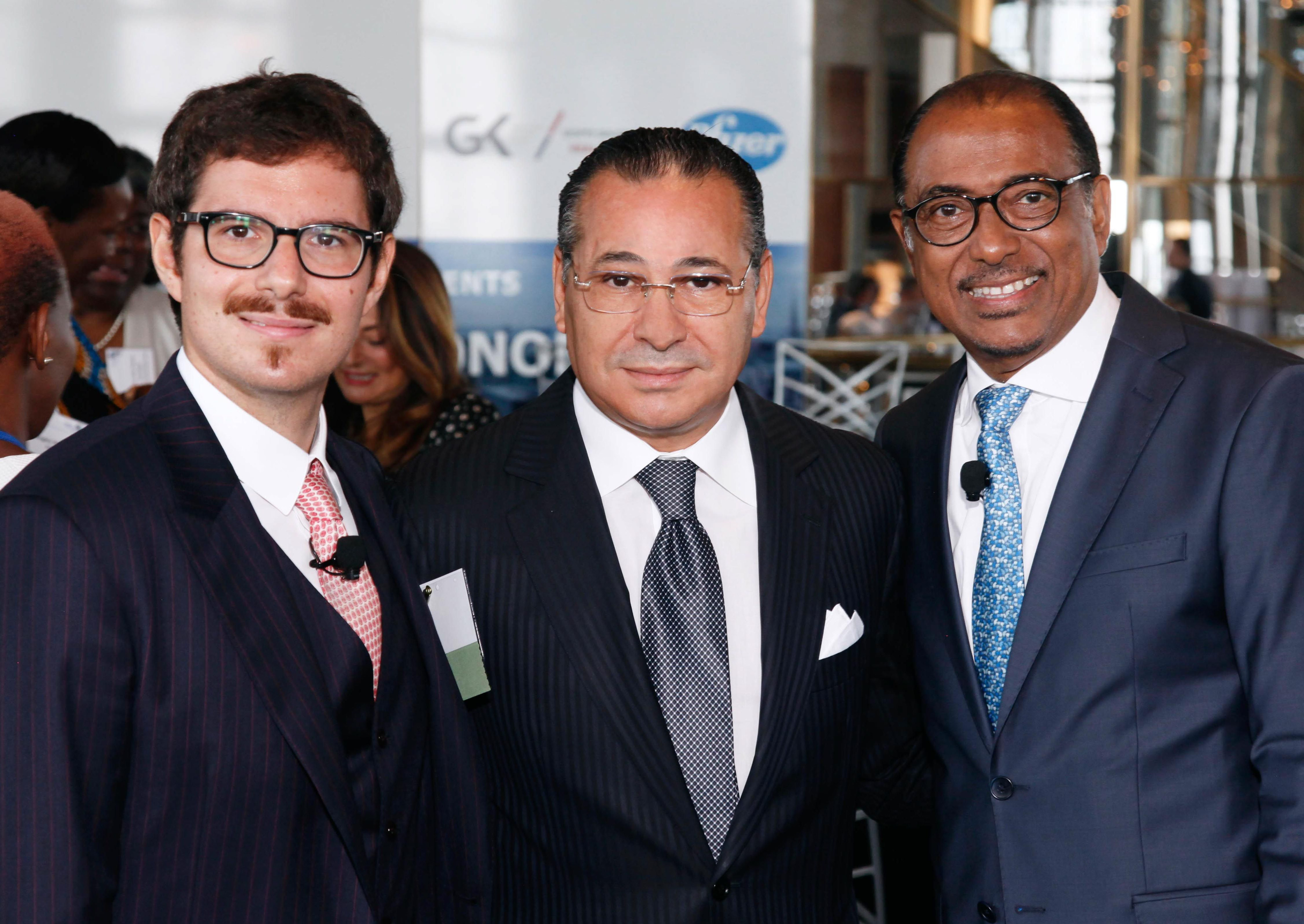 Chairman Kamel Ghribi; Paolo Rotelli President of University Vita-Salute San Raffaele, Italy; Michel Sidibé, Minister of Health and Social Affairs, Republic of Mali.