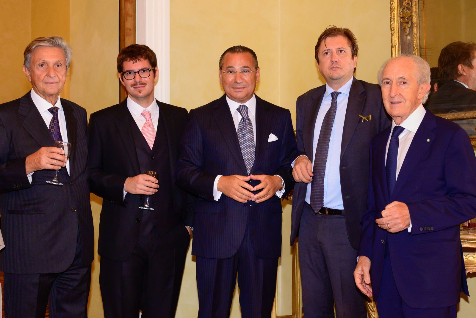 Chairman Kamel Ghribi; Paolo Rotelli, President of University Vita-Salute San Raffaele, Italy; Pierpaolo Sileri, Deputy Minister of Health, Italy; Giulio Maira, Director of Neurosurgery at the Policlinico A. Gemelli, Rome, Italy.