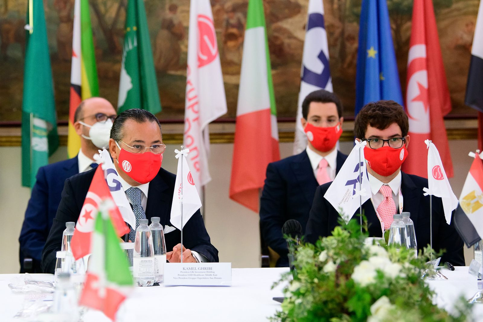 Kamel Ghribi, Chairman GK Investment Holding Group, Vice President of Gruppo San Donato, President of GSD Healthcare; Paolo Rotelli, President of University Vita-Salute San Raffaele, Italy.