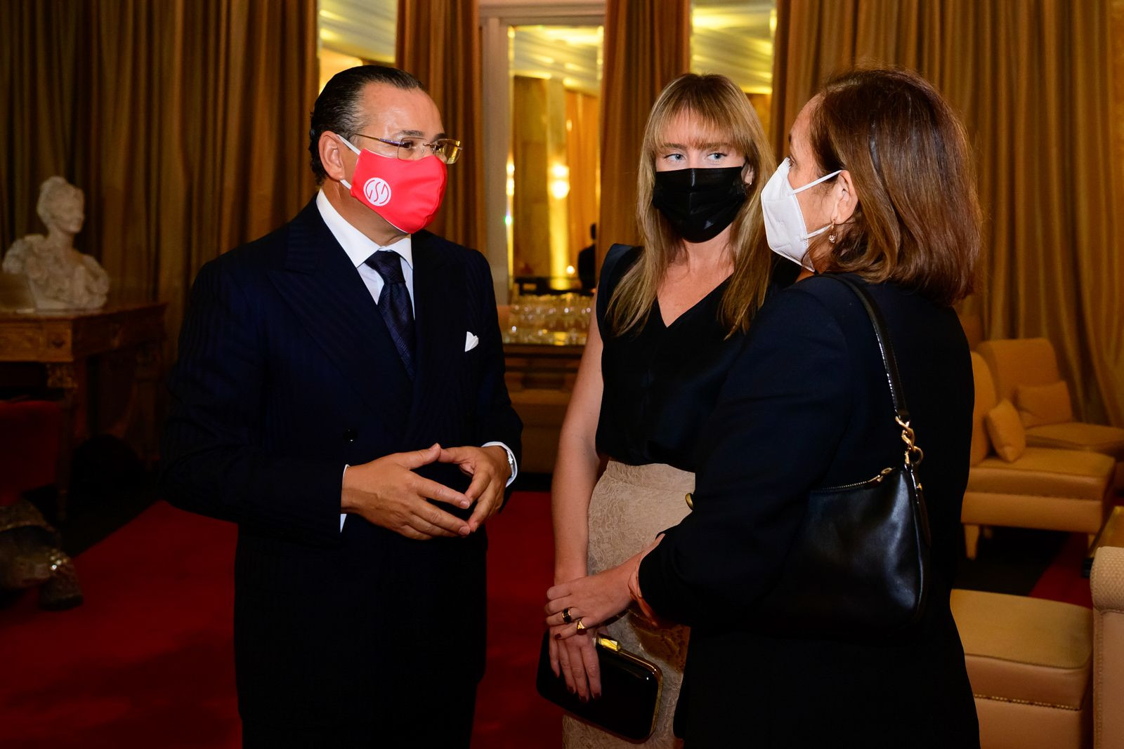 Chairman Kamel Ghribi; Maria Elena Boschi, Member of the Italian Chamber of Deputies; Luciana Lamorgese, Minister of Internal Affairs, Italy.