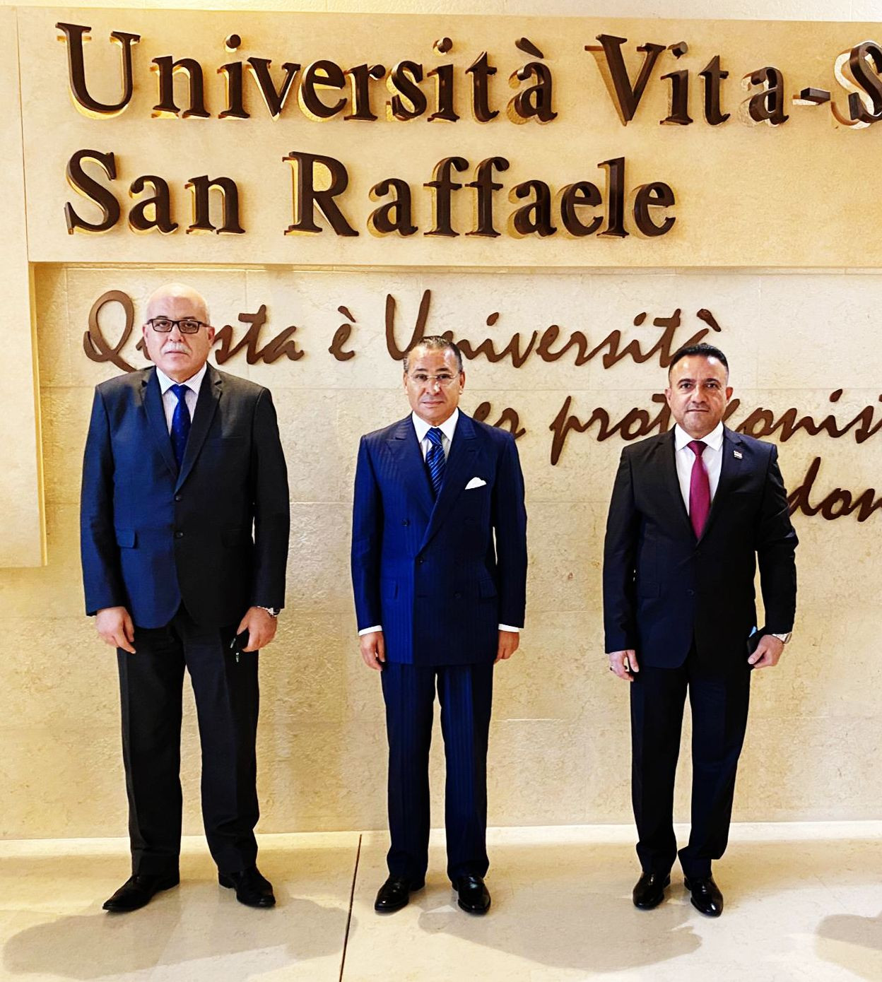 Chairman Kamel Ghribi; Faouzi Mehdi, Minister of Health, Tunisia; Hasan Mohammed Abbas Al-Tameemi, Minister of Health and Environment, Iraq.