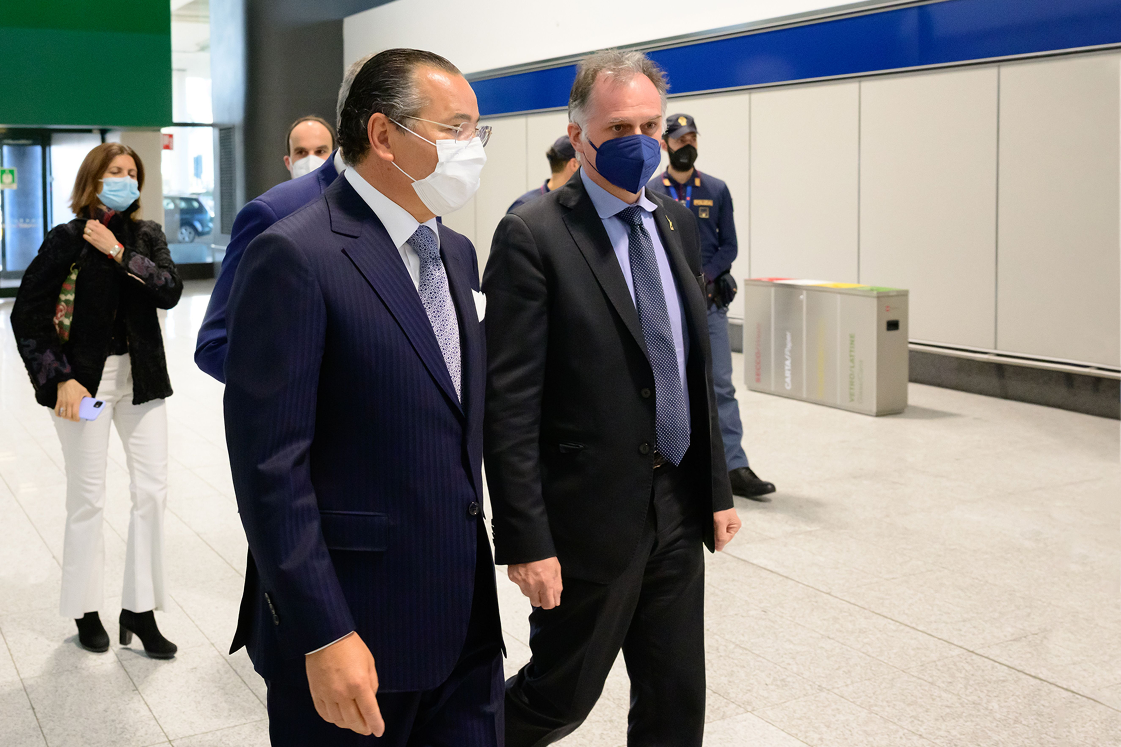 Chairman Kamel Ghribi; Massimo Garavaglia, Minister of Tourism, Italy.