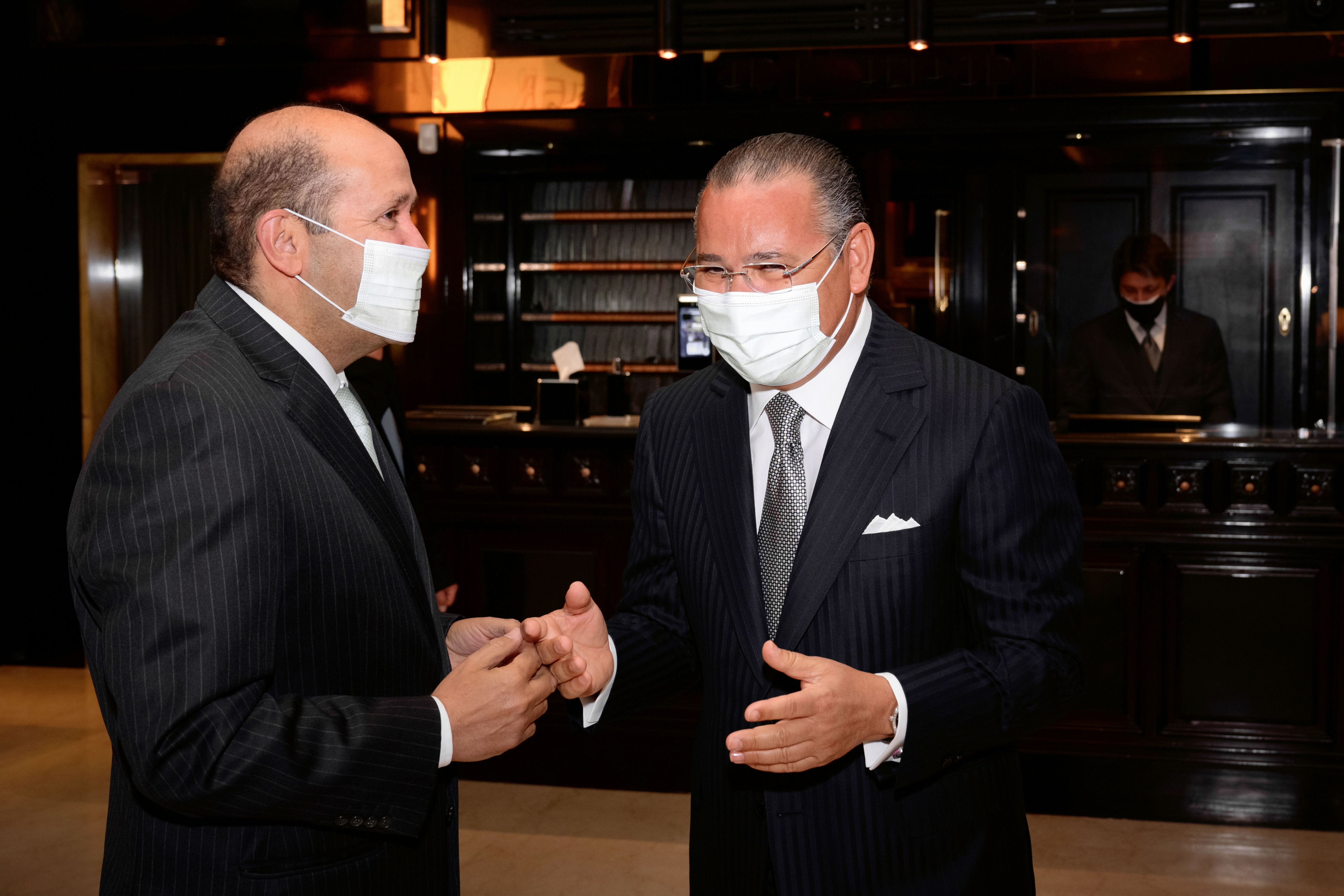 Chairman Kamel Ghribi; H.E. Hisham Badr, Ambassador of Egypt to Italy.
