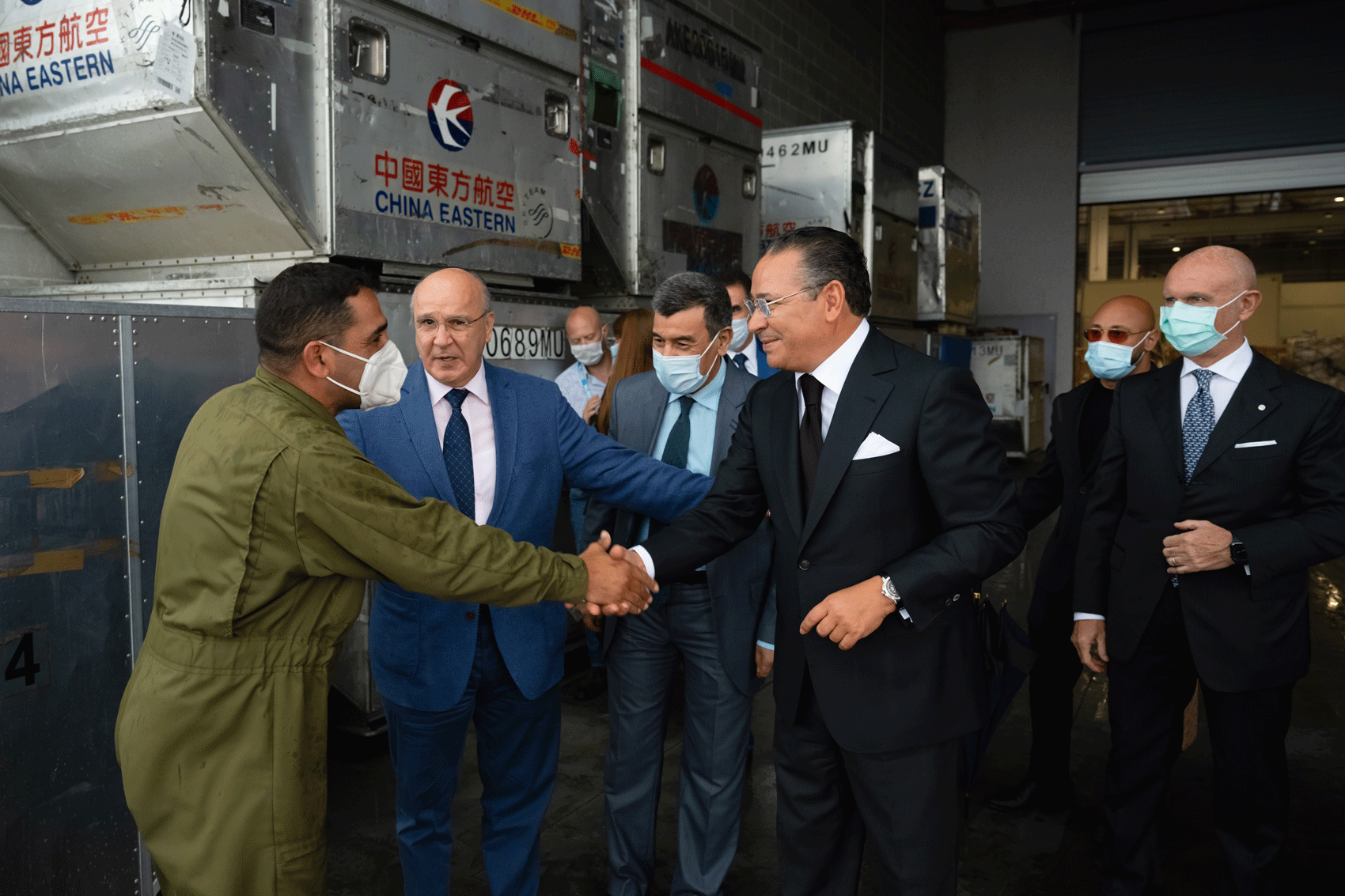 Chairman Kamel Ghribi; Ahmed Boutache, Ambassador of Algeria, Italy.