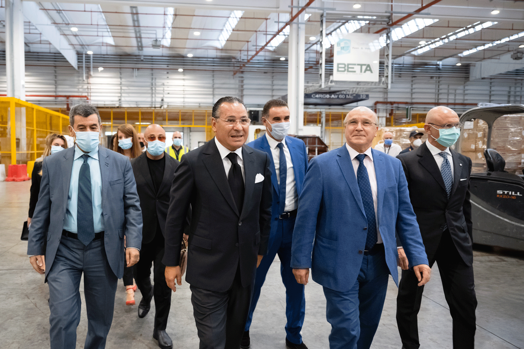 Chairman Kamel Ghribi; Ahmed Boutache, Ambassador of Algeria, Italy.