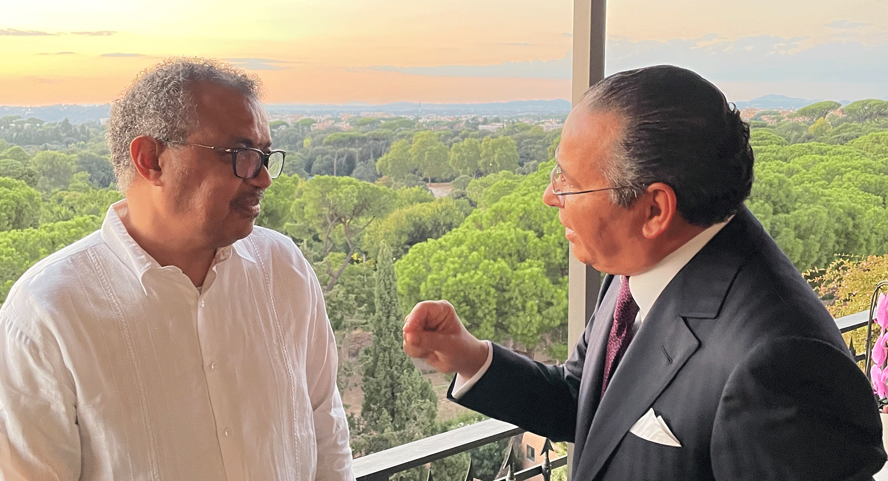 Chairman Kamel Ghribi; Dr. Tedros Adhanom Ghebreyesus, Director General, World Health Organization.