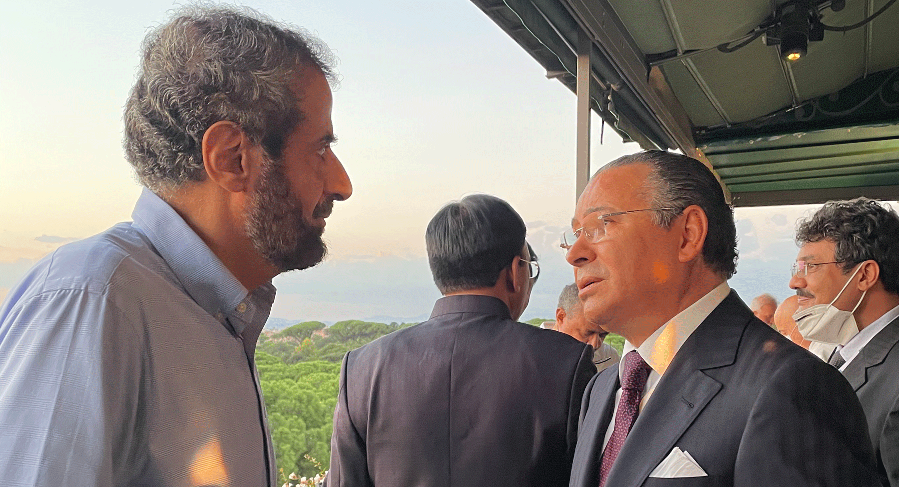 Chairman Kamel Ghribi; Tawfig F. Alrabiah, Minister of Health of Saudi Arabia.