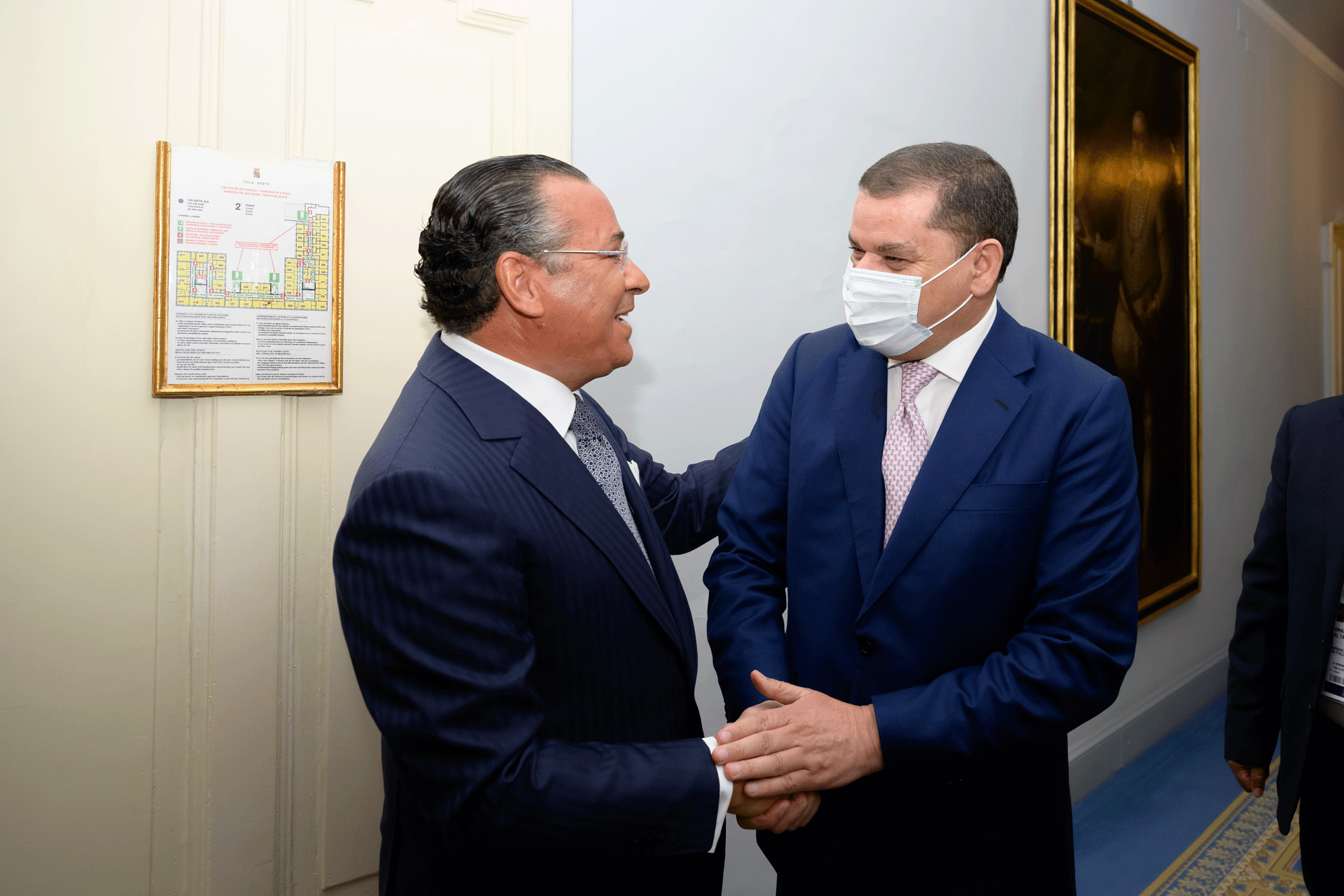 Chairman Kamel Ghribi; H.E. Abdul Hamid Dbeibeh, Prime Minister, Libya.