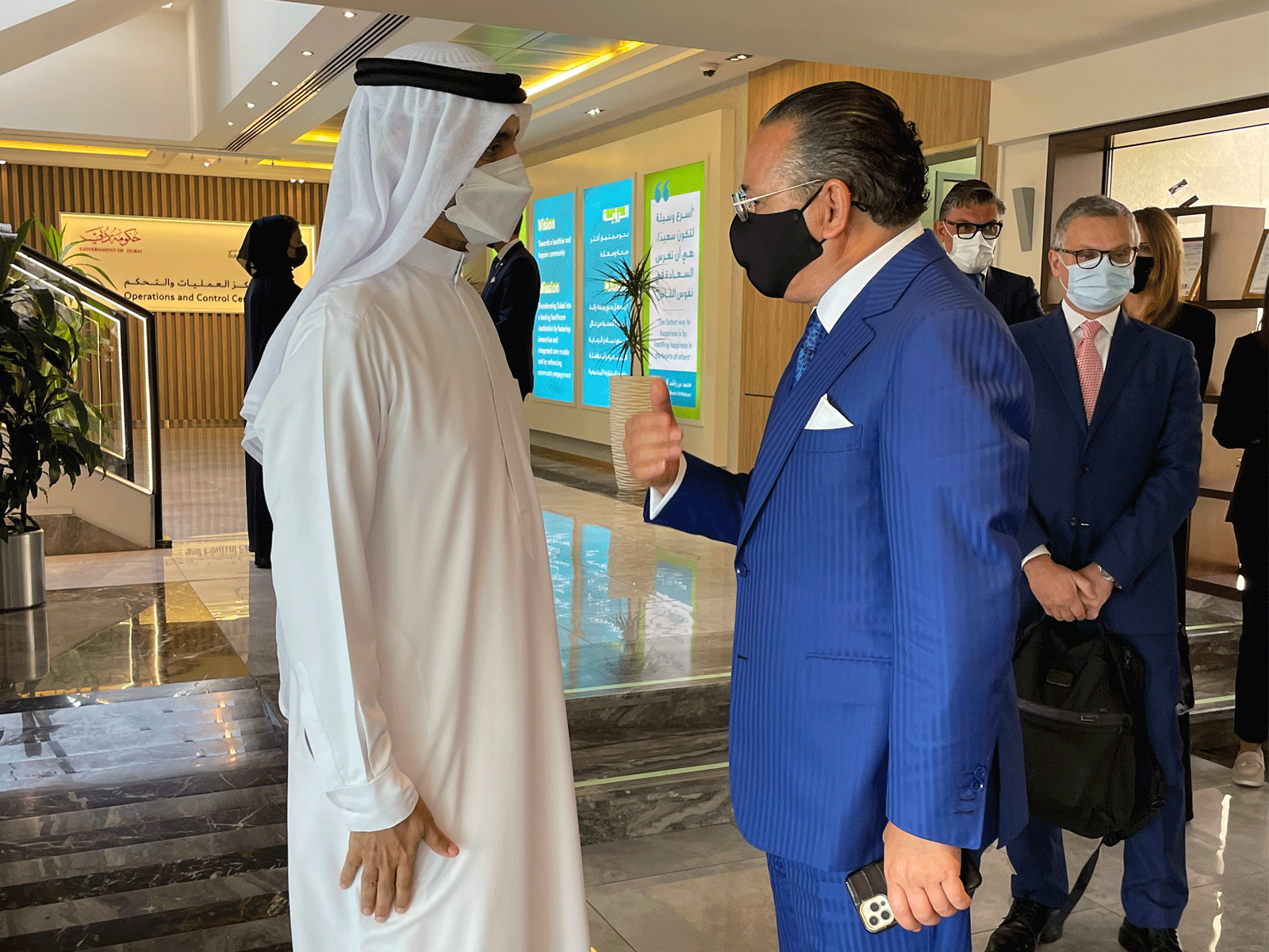 Chairman Kamel Ghribi; H.E. Awadh Seghayer Al Ketbi, Director-General of the Dubai Health Authority.