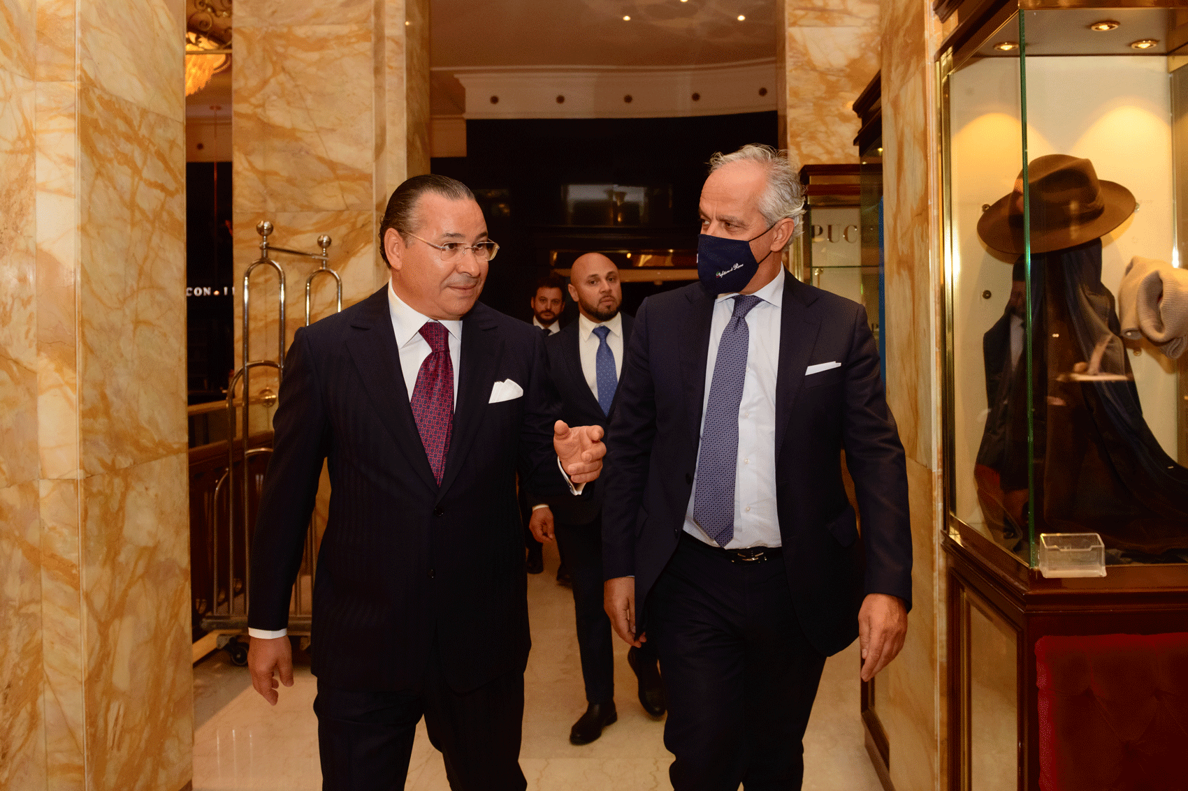 Kamel Ghribi with Matteo Piantedosi, Prefect of Rome.