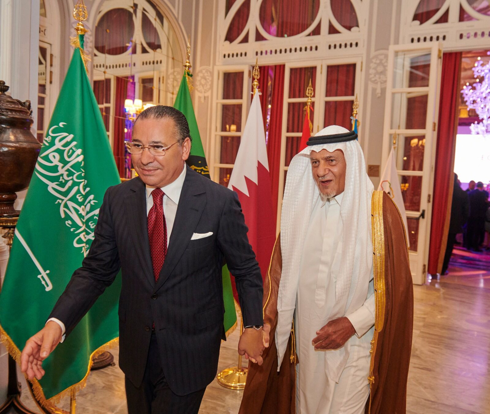 Chairman Kamel Ghribi with H.E. Turki bin Al Faisal Al Saud, Chairman, King Faisal Center for Research and Islamic Studies, Kingdom of Saudi Arabia.