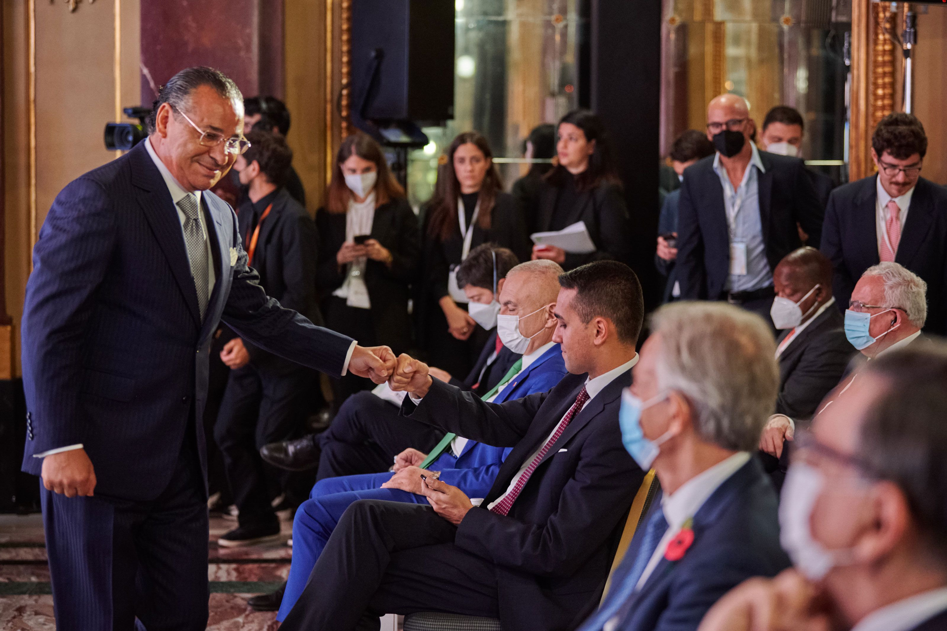 Kamel Ghribi with Luigi di Maio Minister of Foreign Affairs and International Co-Operation, Italy.