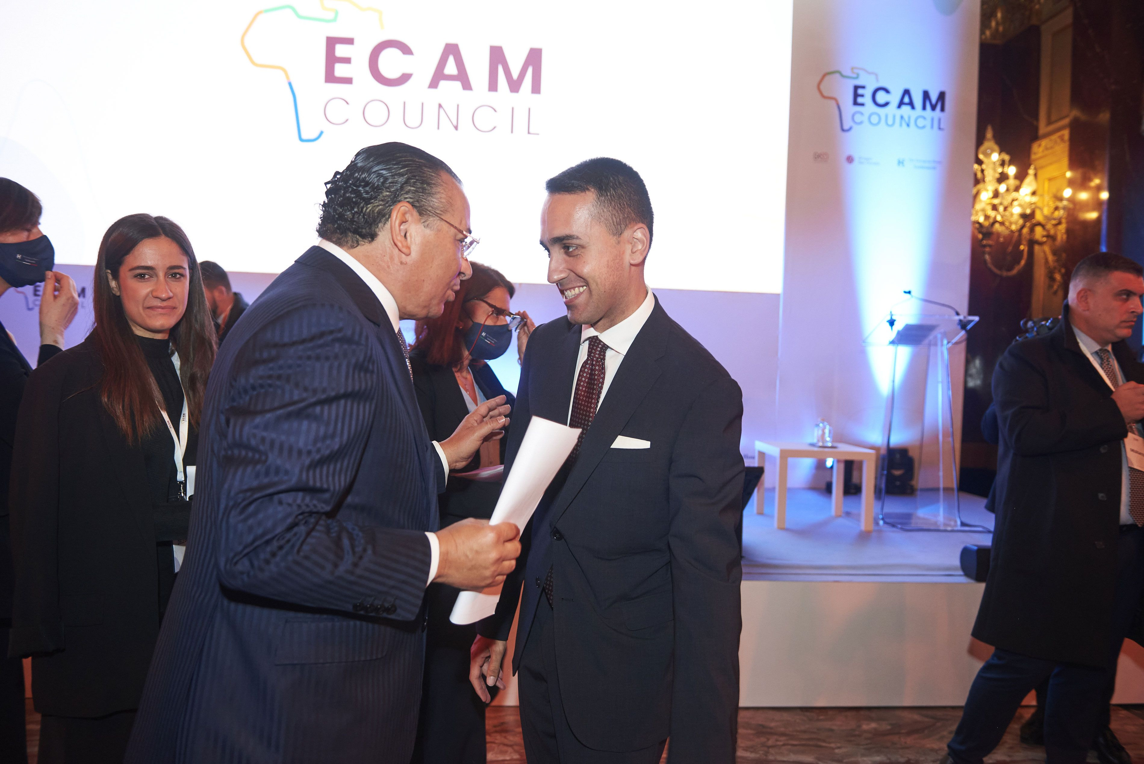 Chairman Kamel Ghribi with Luigi Di Maio, Minister Of Foreign Affairs And International Cooperation, Italy.