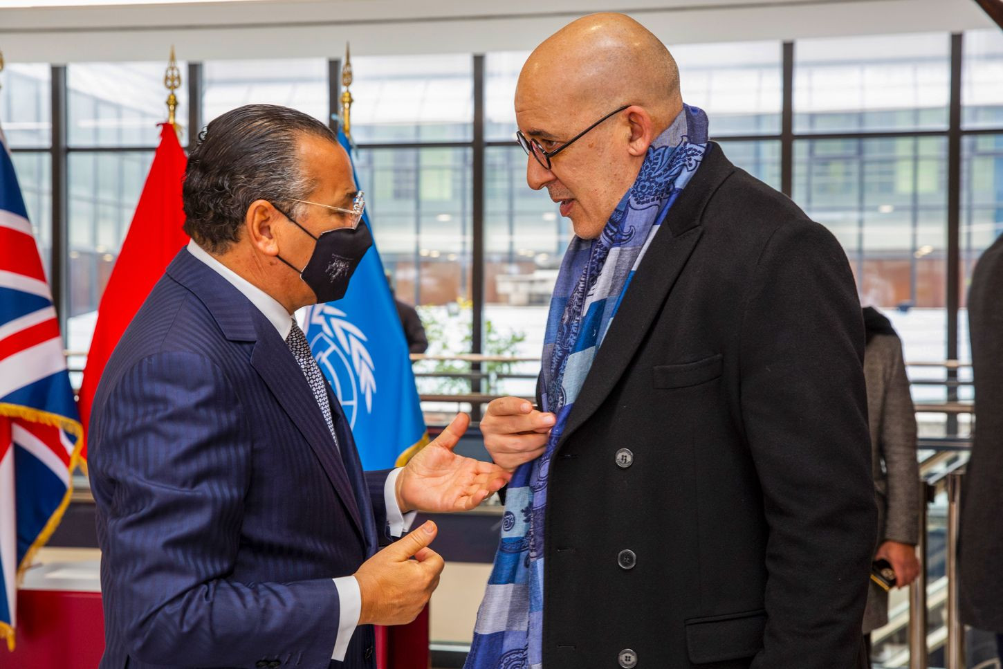 Chairman Kamel Ghribi; H.E. Moez Sinaoui, Ambassador of Tunisia to Italy.