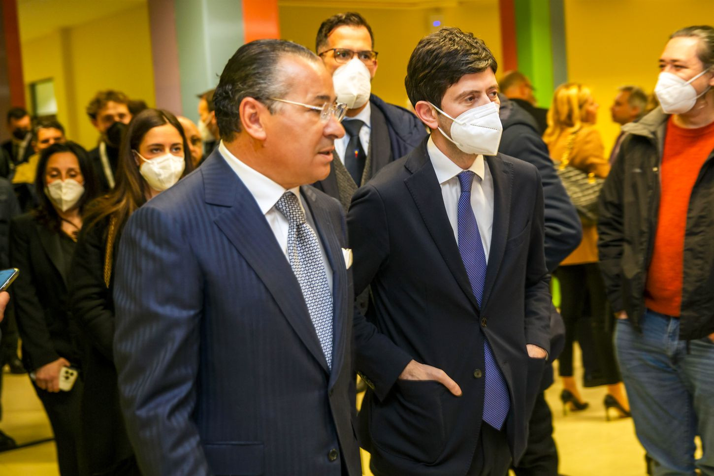 Chairman Kamel Ghribi with Roberto Speranza, Minister Of Health, Republic Of Italy.