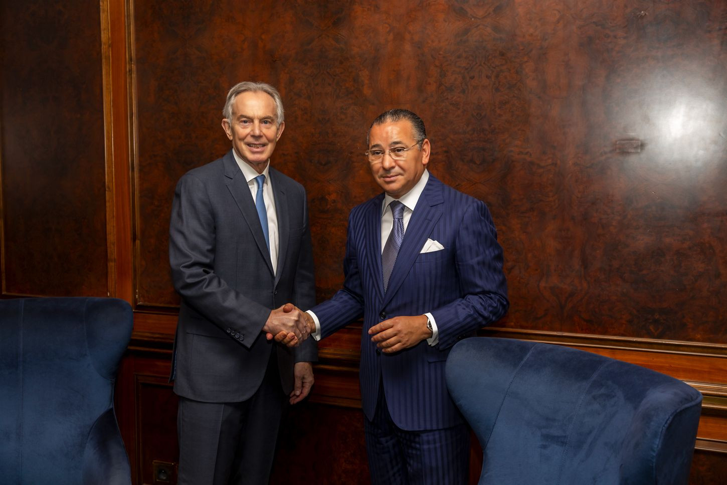 Chairman Kamel Ghribi with H.E. Tony Blair, Executive Chairman, Institute for Global Change.