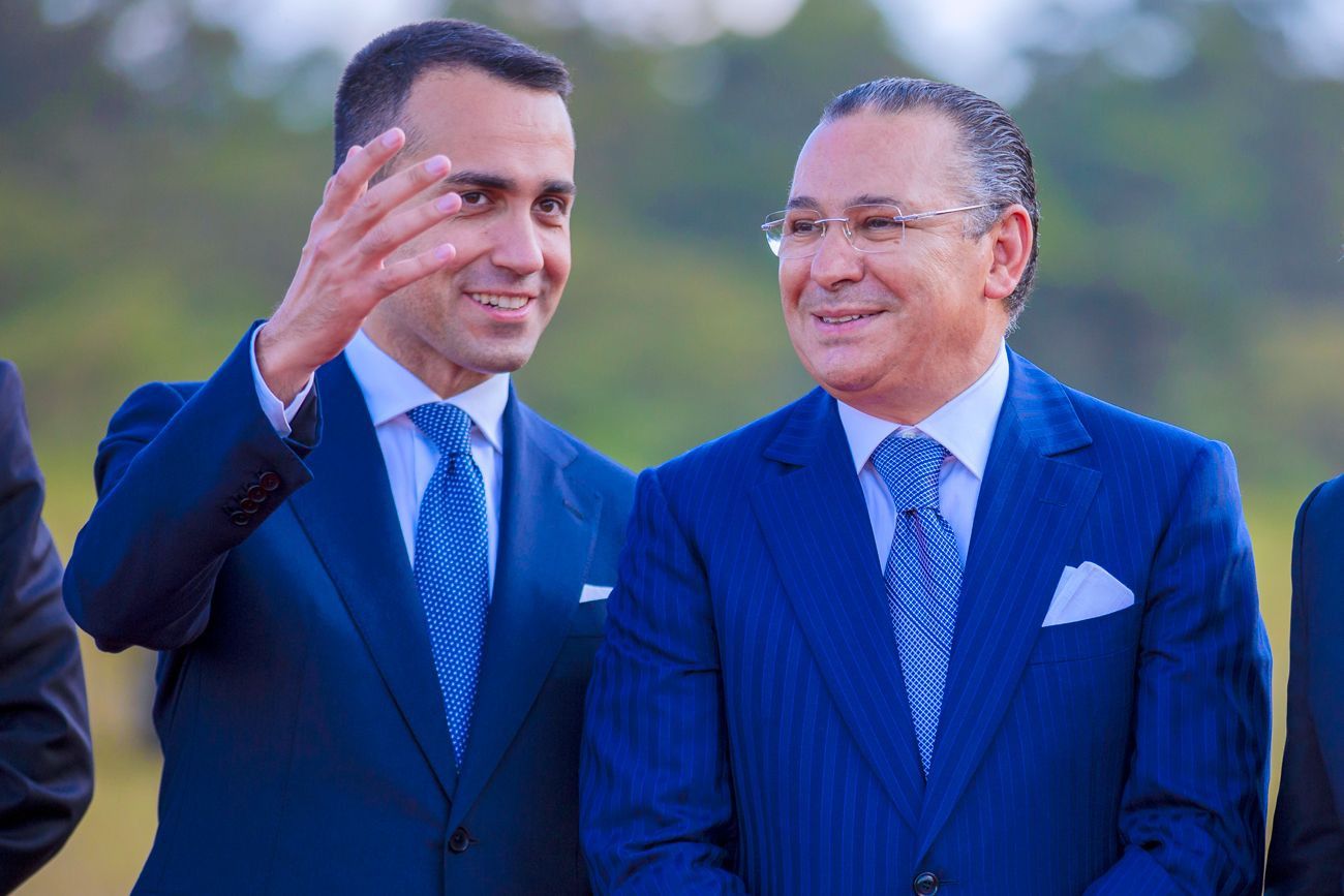 Chairman Kamel Ghribi with Luigi Di Maio, Minister of Foreign Affairs and international cooperation of Italy.