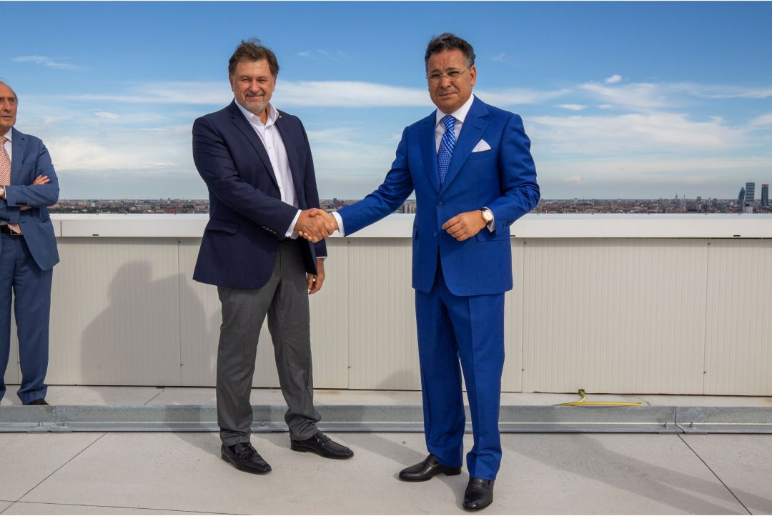 Chairman Kamel Ghribi with Dr. Alexandru Rafila Minister of Health, Romania.