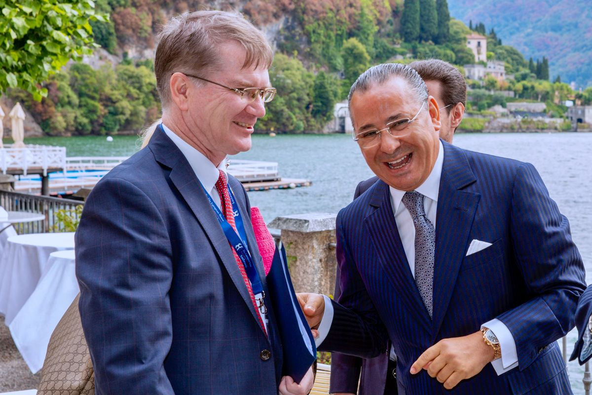 Chairman Kamel Ghribi with Shawn P. Crowley, Deputy Chief of Mission, USA.