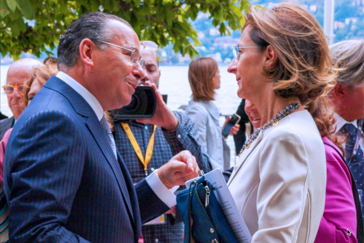Chairman Kamel Ghribi with Marta Cartabia, Minister of Justice of the Italian Republic.